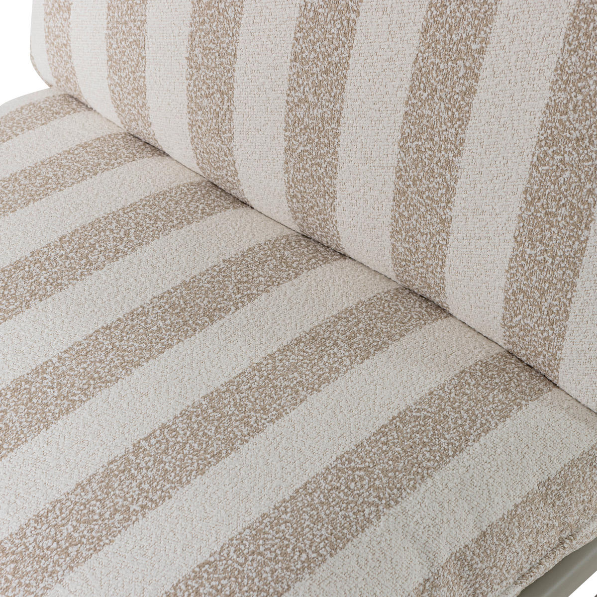 GARTENSESSEL Metall, Textil Weiß, Sandfarben  - Sandfarben/Weiß, MODERN, Textil/Metall (82/75/75cm) - Livetastic