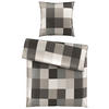 BETTWÄSCHE Beaufiat check Satin 135/200 cm  - Grau, Textil (135/200cm) - Novel