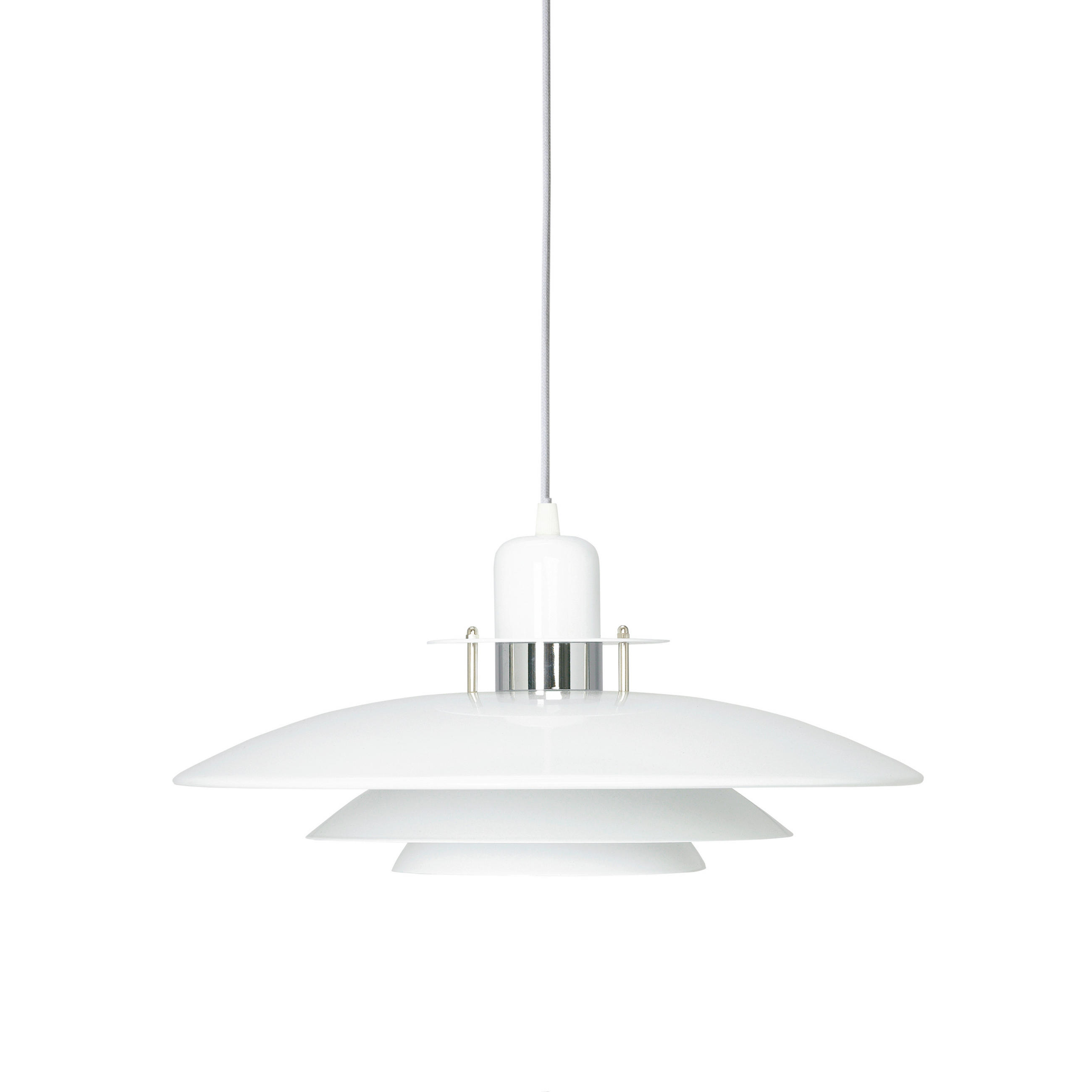 HÄNGELEUCHTE Primus  43/20 cm   - Chromfarben/Weiß, Design, Metall (43/20cm) - Belid