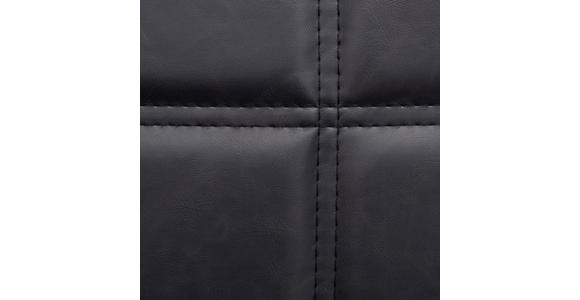 ARMLEHNSTUHL  in Eisen Lederlook  - Schwarz, Trend, Textil/Metall (55/92/63cm) - Ambia Home