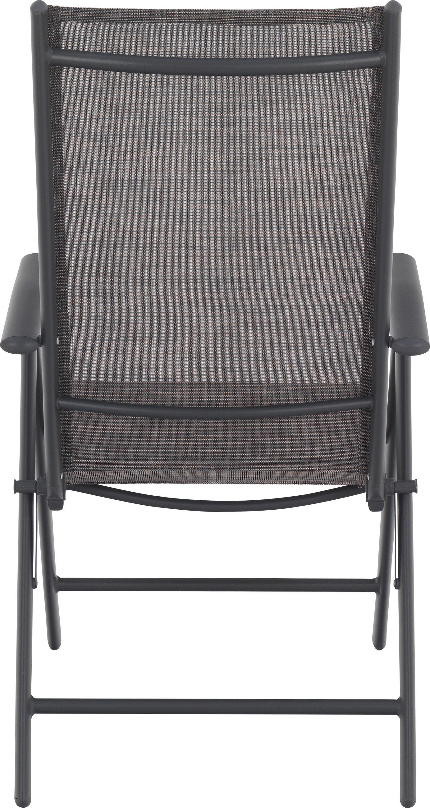SCAUN PLIANT DE EXTERIOR in metal, textil antracit, maro  - maro/antracit, Basics, metal/textil (56/106/64cm) - Xora