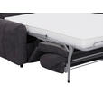 SCHLAFSOFA Leinenoptik Dunkelgrau  - Dunkelgrau/Schwarz, Design, Kunststoff/Textil (198/91/100cm) - Carryhome