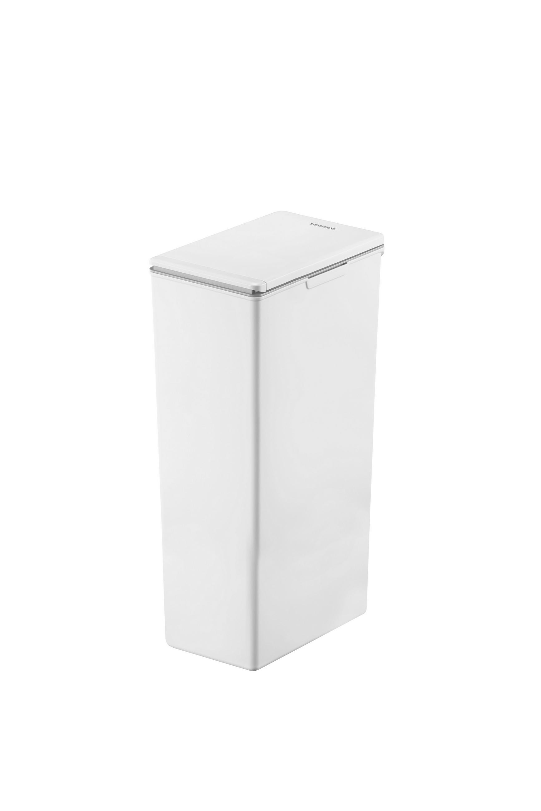 ABFALLEIMER Oslo 40 L  - Anthrazit/Weiß, Basics, Kunststoff (23/35,5/61cm) - Fackelmann