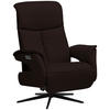 RELAXSESSEL in Leder Dunkelbraun  - Dunkelbraun/Schwarz, Design, Leder/Metall (78/106/88cm) - Welnova