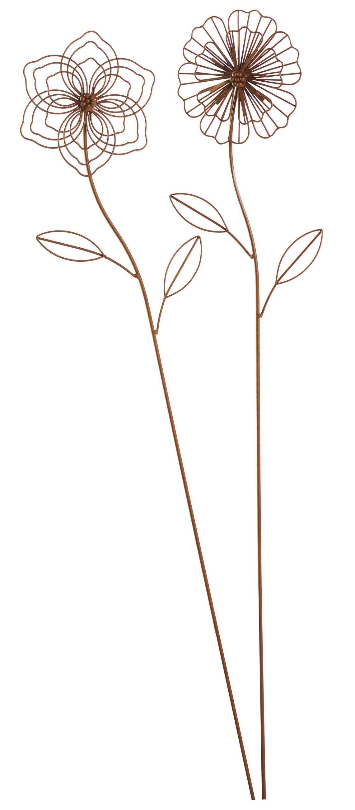 Gartenstecker Blume DxH: 20x110 cm Metall