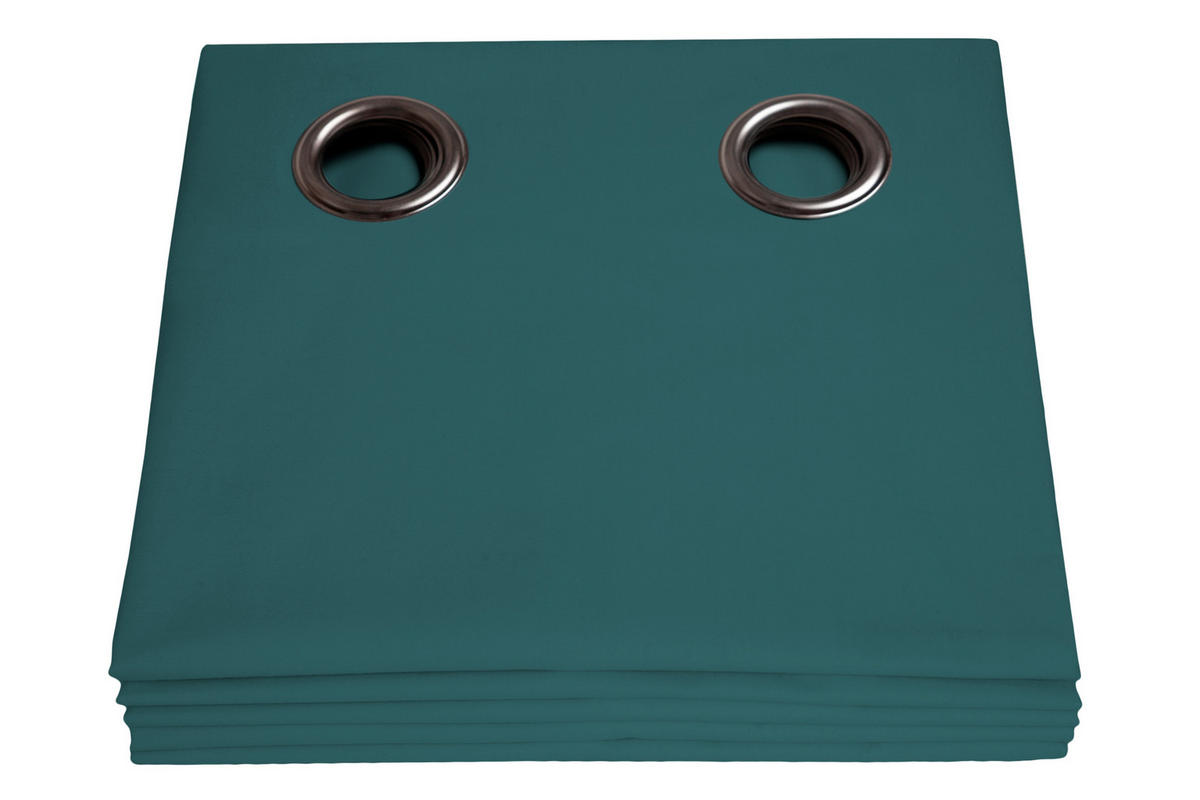VERDUNKELUNGSVORHANG - Blau, Basics, Textil (135/260cm)