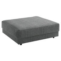 HOCKER in Textil Grau  - Schwarz/Grau, Design, Kunststoff/Textil (105/38/117cm) - home24