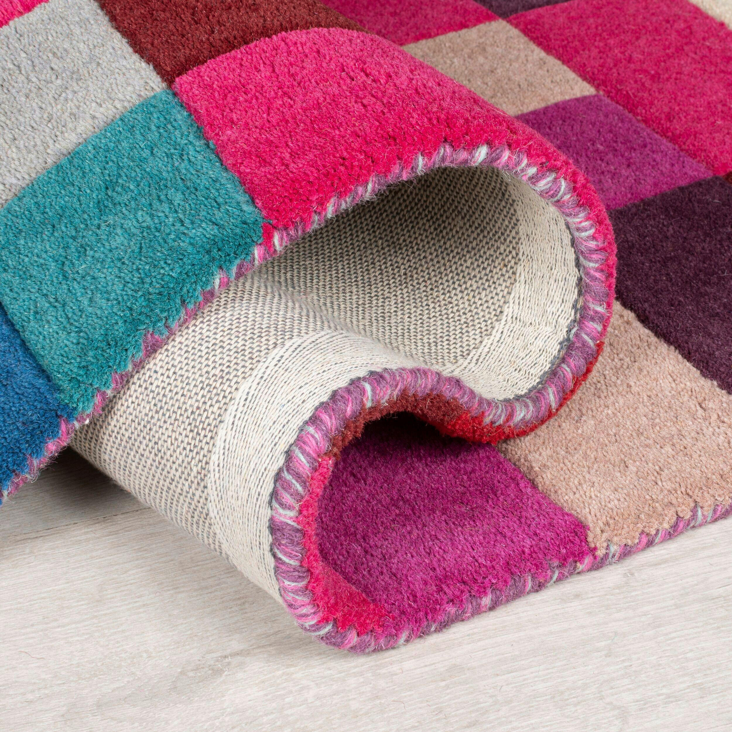 WOLLTEPPICH 120/170 cm Illusion Multicolor  - Multicolor, KONVENTIONELL, Textil (120/170cm)