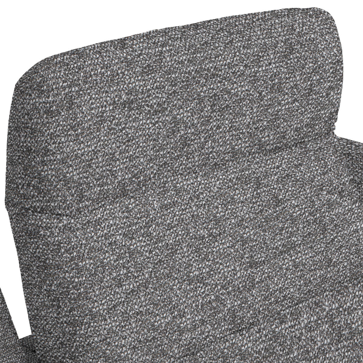 ECKSOFA in Chenille, Flachgewebe Grau  165/318 cm  - Schwarz/Grau, Design, Textil/Metall (165/318cm) - Xora