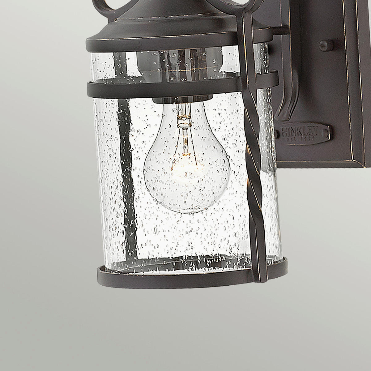 AUßENWANDLEUCHTE Casa 17,6/20,1/33 cm   - Schwarz, Basics, Glas/Metall (17,6/20,1/33cm) - Elstead Lighting