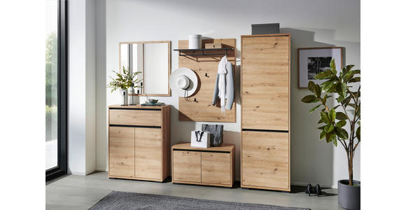 GARDEROBE  in 220/195/38 cm  - Anthrazit/Eiche Artisan, MODERN, Holzwerkstoff (220/195/38cm) - Xora