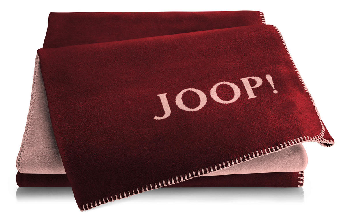 WOHNDECKE JOOP! HW 2025/26 150/200 cm  - Altrosa/Dunkelrot, Basics, Textil (150/200cm) - Joop!