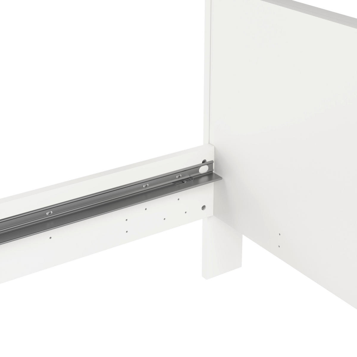 PAT 180/200 cm  alb  - alb, Konventionell, material pe bază de lemn (180/200cm) - Boxxx