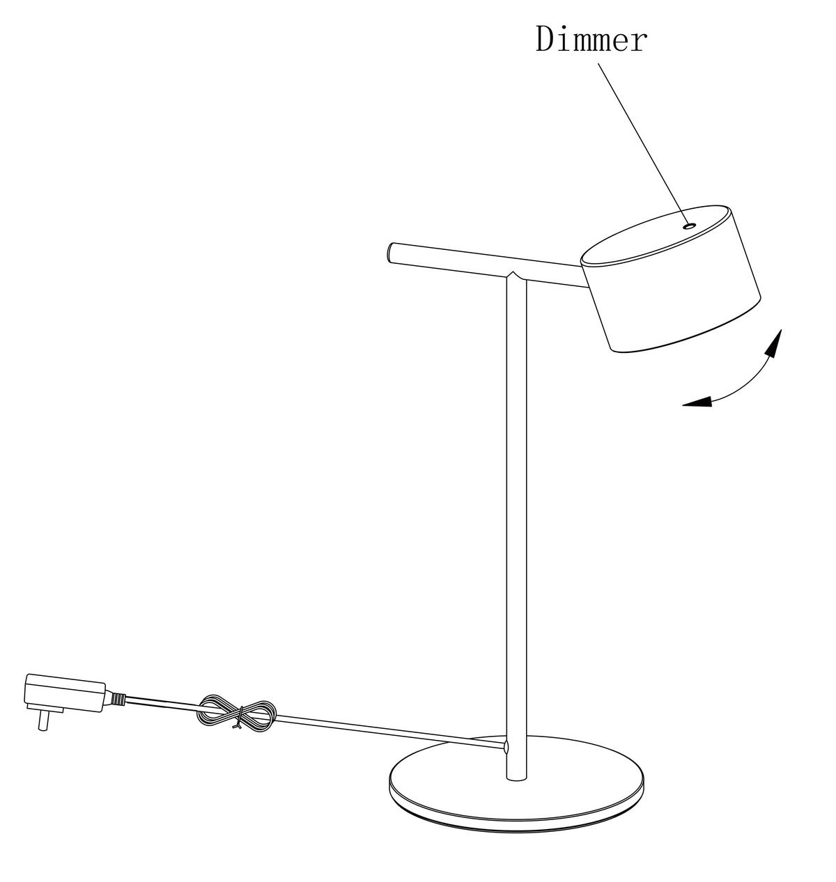 TISCHLEUCHTE 16/24.5/40 cm   - Braun, Design, Metall (16/24.5/40cm) - Lucide
