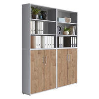 AKTENSCHRANK Grau, Eichefarben  - Eichefarben/Grau, MODERN, Holzwerkstoff (168,8/227,2/33cm) - MID.YOU