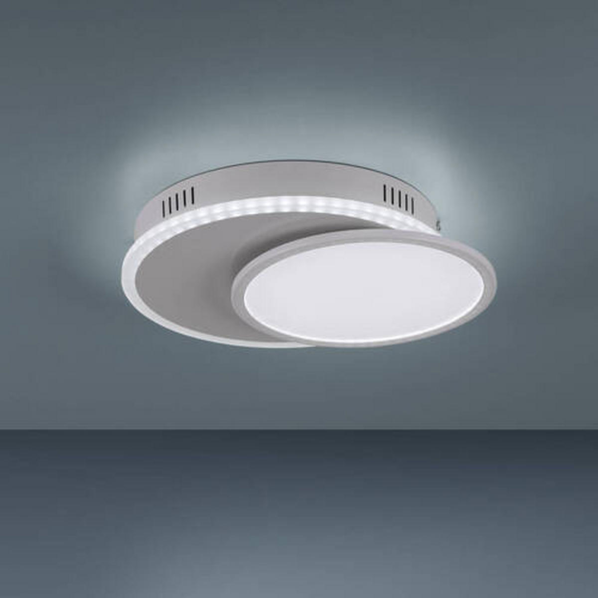 LED-Deckenleuchte 45/33/7,5 cm   - Weiß, Design, Kunststoff/Metall (45/33/7,5cm)