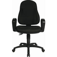 DREHSTUHL Webstoff Schwarz  - Schwarz, Basics, Kunststoff/Textil (46/100-118/45cm) - Topstar