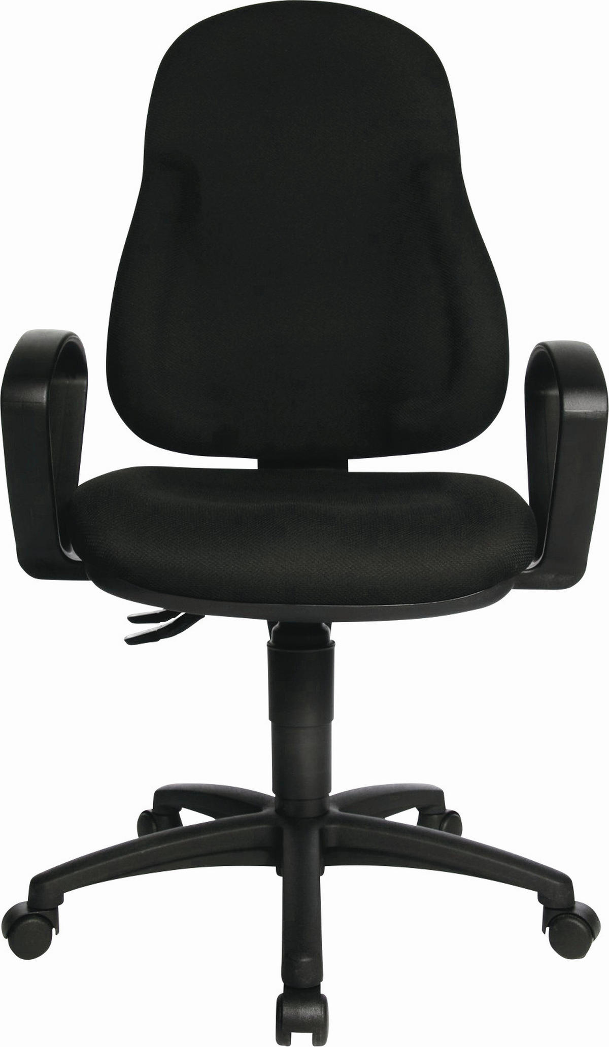 DREHSTUHL Webstoff Schwarz  - Schwarz, Basics, Kunststoff/Textil (46/100-118/45cm) - Topstar