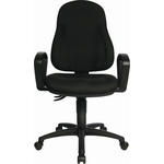 DREHSTUHL  in Webstoff Schwarz  - Schwarz, KONVENTIONELL, Kunststoff/Textil (46/100-118/45cm) - Cantus