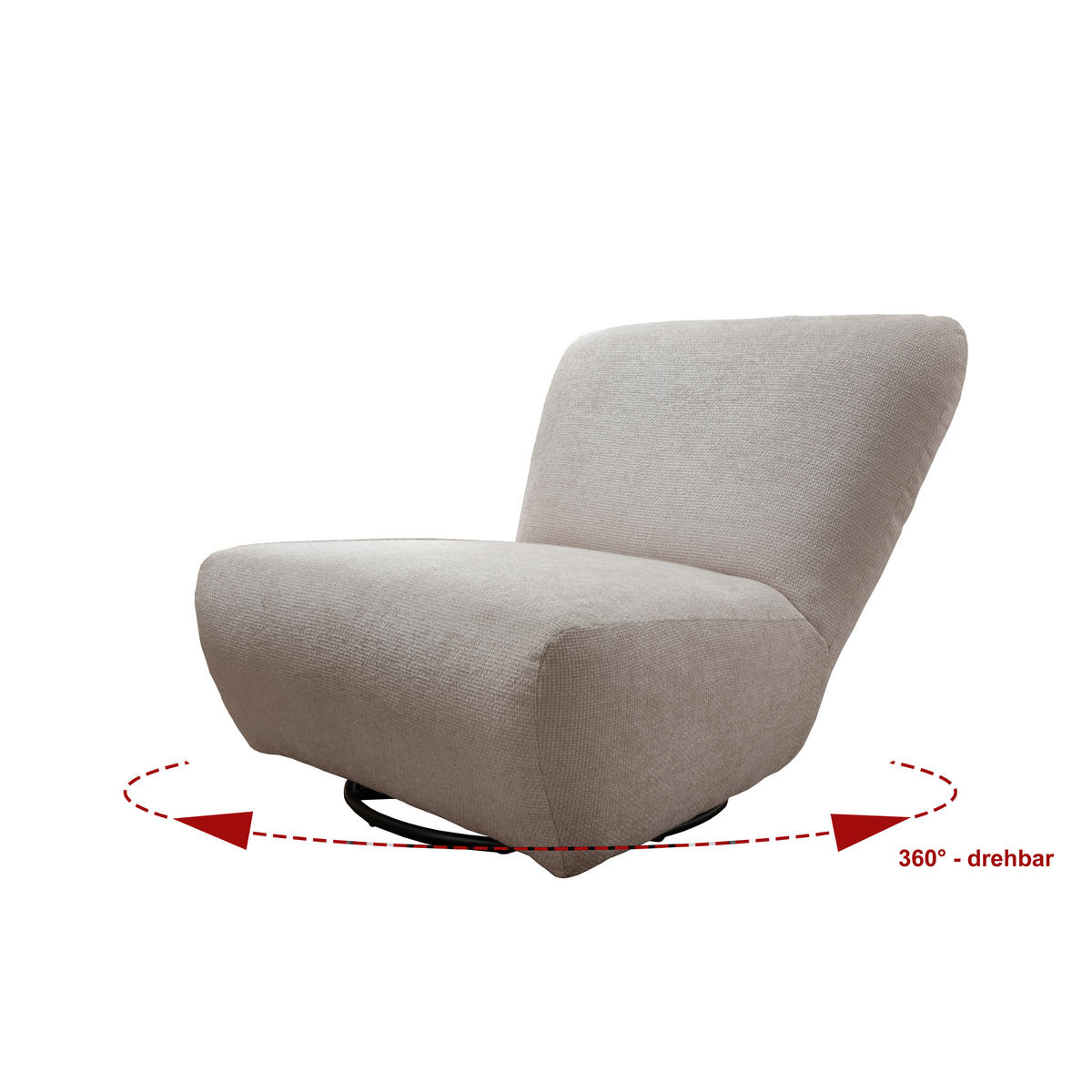 XXL-SESSEL in Mikrofaser Weiss  - Weiss/Schwarz, Trend, Textil/Metall (95/77/94cm) - Livetastic