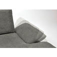 ECKSOFA in Flachgewebe Grau  - Schwarz/Grau, Design, Holz/Textil (314/159cm) - Dieter Knoll