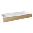 BETTKASTEN Eichefarben, Weiß  - Eichefarben/Weiß, KONVENTIONELL, Holzwerkstoff (136/18/59cm) - Xora