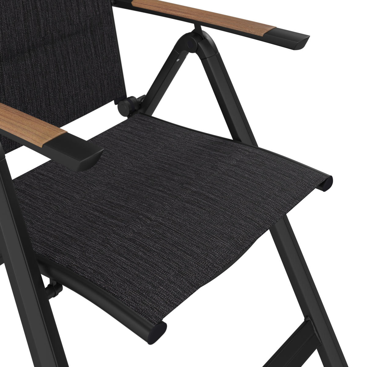 GARTENSESSEL Metall, Textil Naturfarben, Dunkelgrau  - Dunkelgrau/Naturfarben, MODERN, Textil/Metall (57/108/70cm) - Ambia Garden