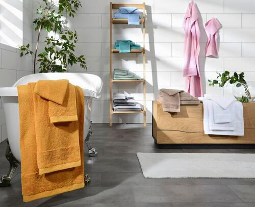 HANDTUCH BONITA Currygelb  - Currygelb, Natur, Textil (50/100cm) - Bio:Vio