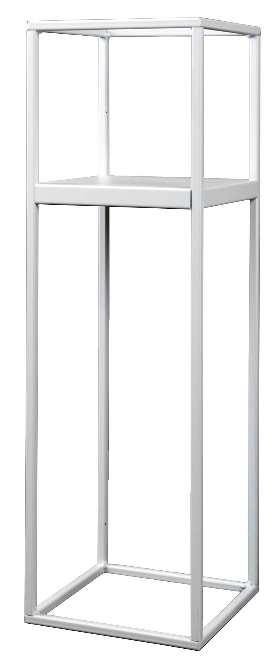 BLUMENSTÄNDER Metall  - Weiß, Basics, Metall (19/62/19cm)