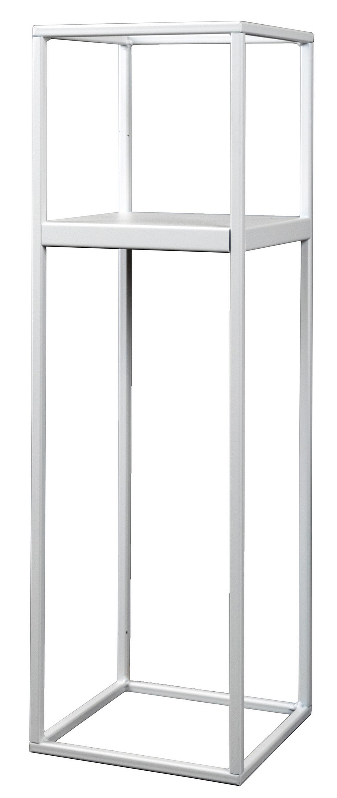 BLUMENSTÄNDER Metall  - Weiß, Basics, Metall (19/62/19cm)