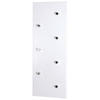 WANDGARDEROBE  in Chromfarben, Weiß Hochglanz  - Chromfarben/Weiß Hochglanz, Design, Holzwerkstoff/Metall (80/30/6cm)