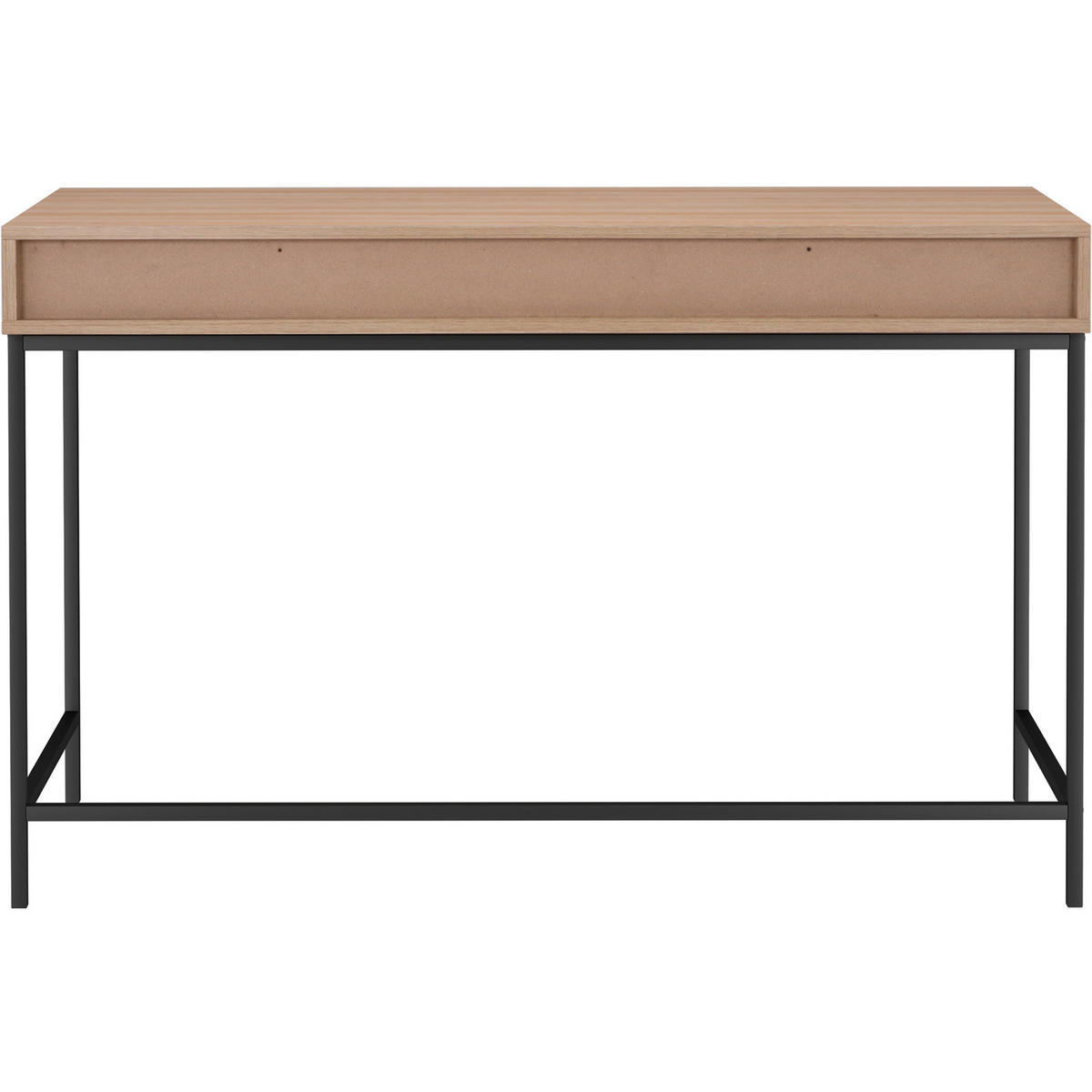 SCHREIBTISCH 120/76/50 cm  in Naturfarben  - Schwarz/Naturfarben, Design, Holzwerkstoff/Metall (120/76/50cm) - MID.YOU