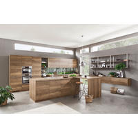 EINBAUKÜCHE   - Eichefarben, Design, Holzwerkstoff - Celina