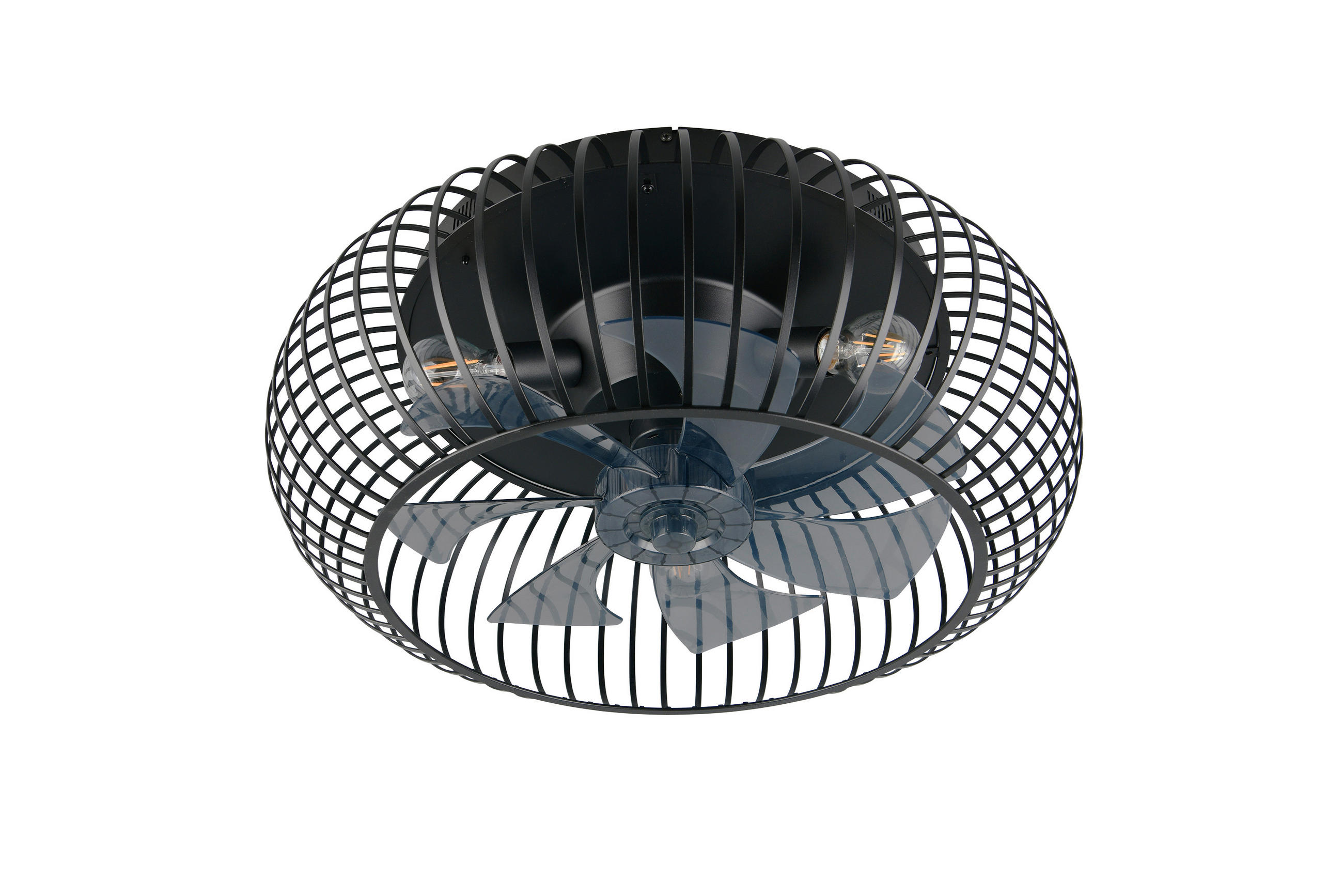 DECKENVENTILATOR - Schwarz, Design, Kunststoff/Metall (61/25.5cm)