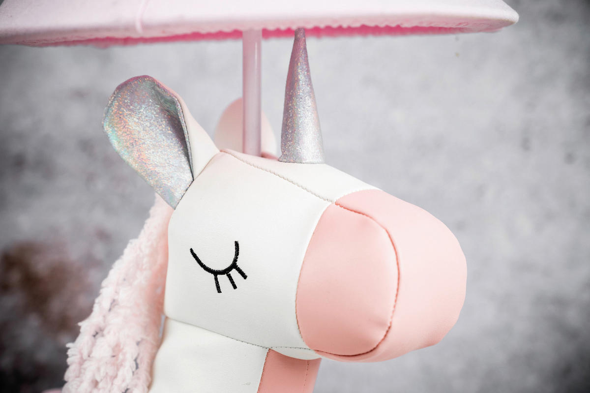 LED-KINDERTISCHLEUCHTE 26/30/51 cm   - Rosa/Weiß, LIFESTYLE, Textil/Metall (26/30/51cm) - Happy Lamps