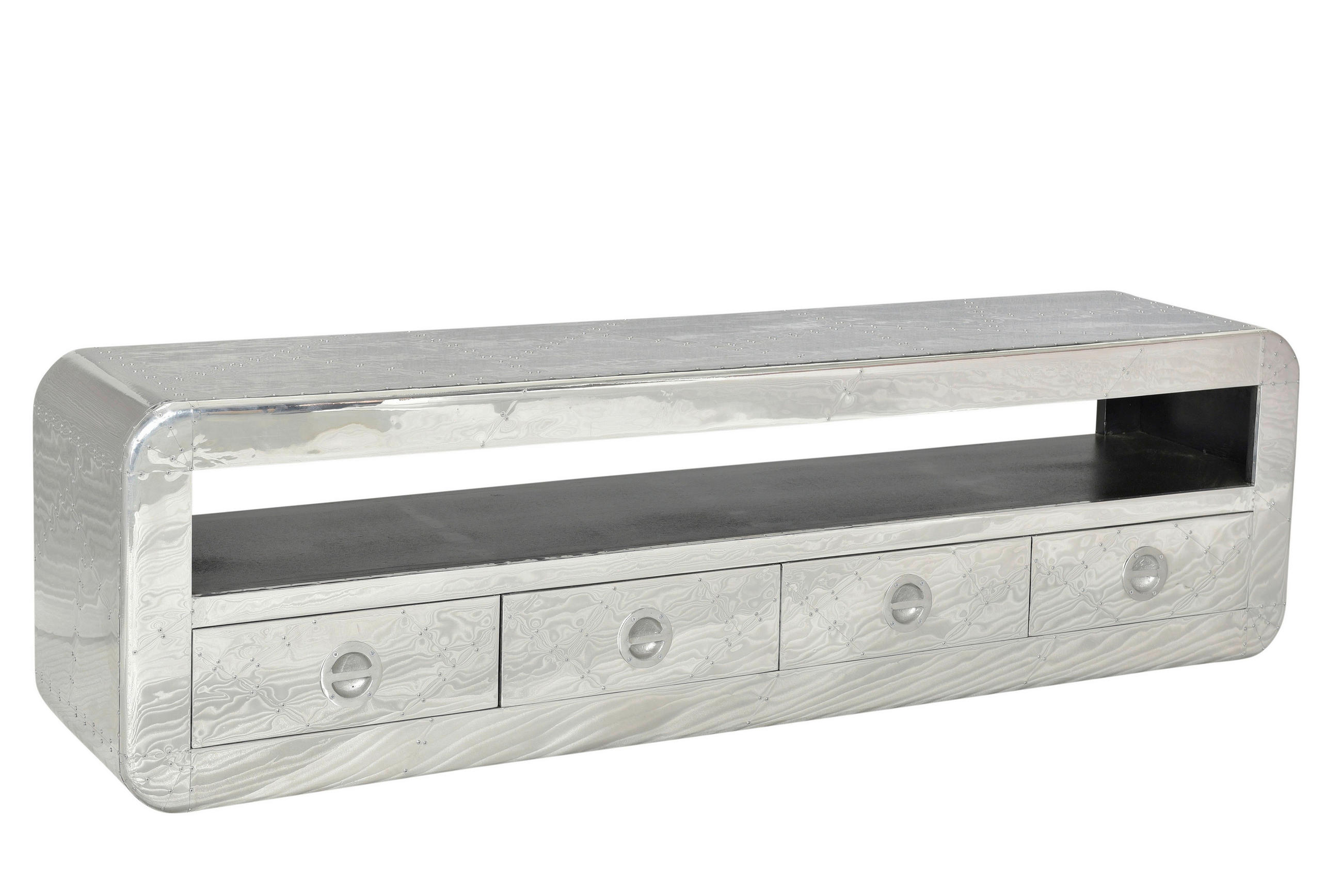 LOWBOARD  200/56/40 cm 4 Schublade(n)  - Silberfarben, Design, Holz/Holzwerkstoff (200/56/40cm) - MID.YOU