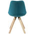 STUHL Grün - Eichefarben/Grün, Design, Holz/Textil (48/82/56cm) - Ambia Home