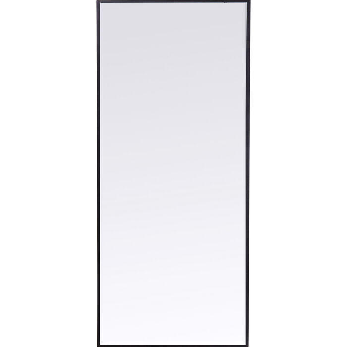 WANDSPIEGEL  - Schwarz, Design, Glas/Metall (60/180/2,5cm) - Kare-Design