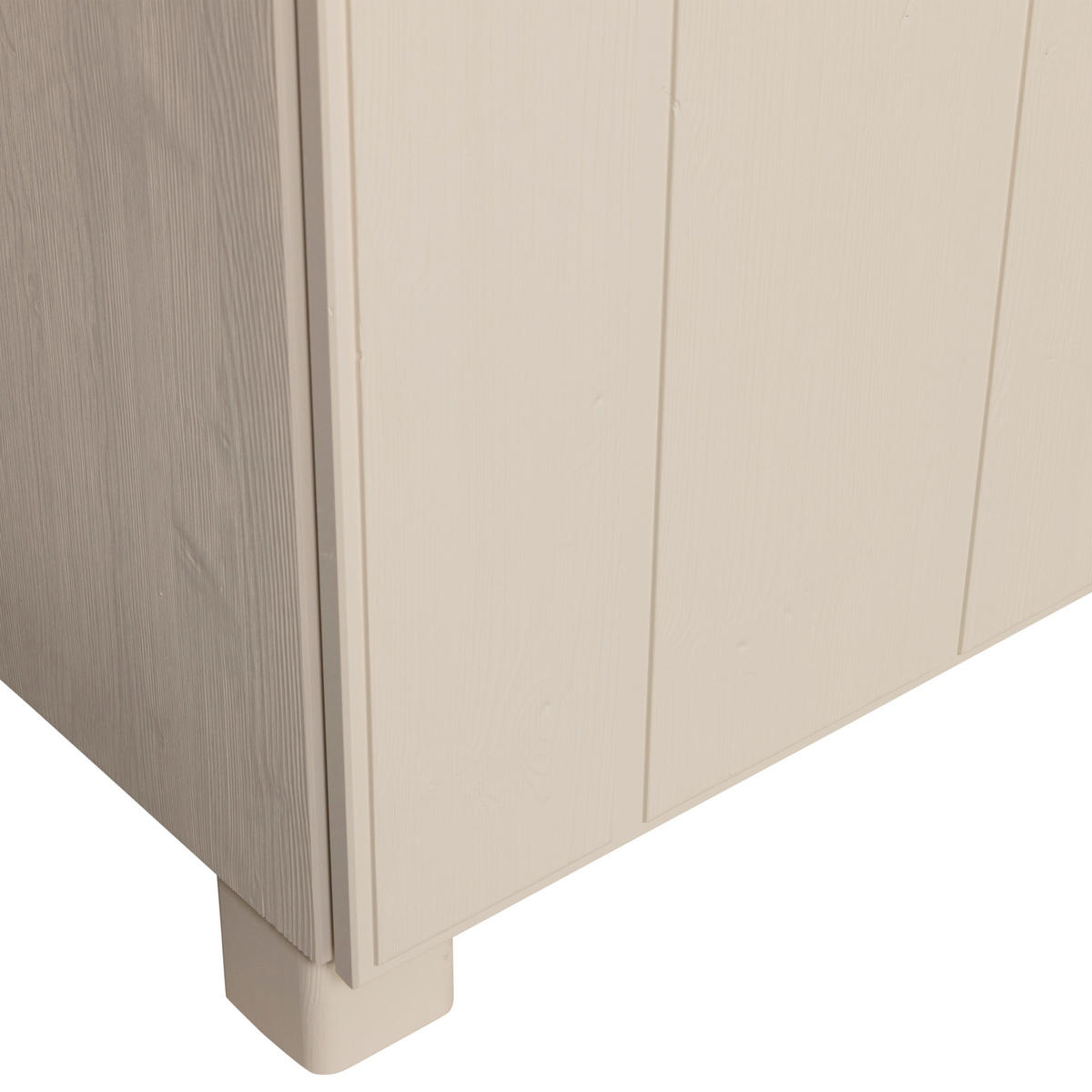 DREHTÜRENSCHRANK  in Hellgrau  - Hellgrau, Design, Holz (110/200/55cm) - Livetastic