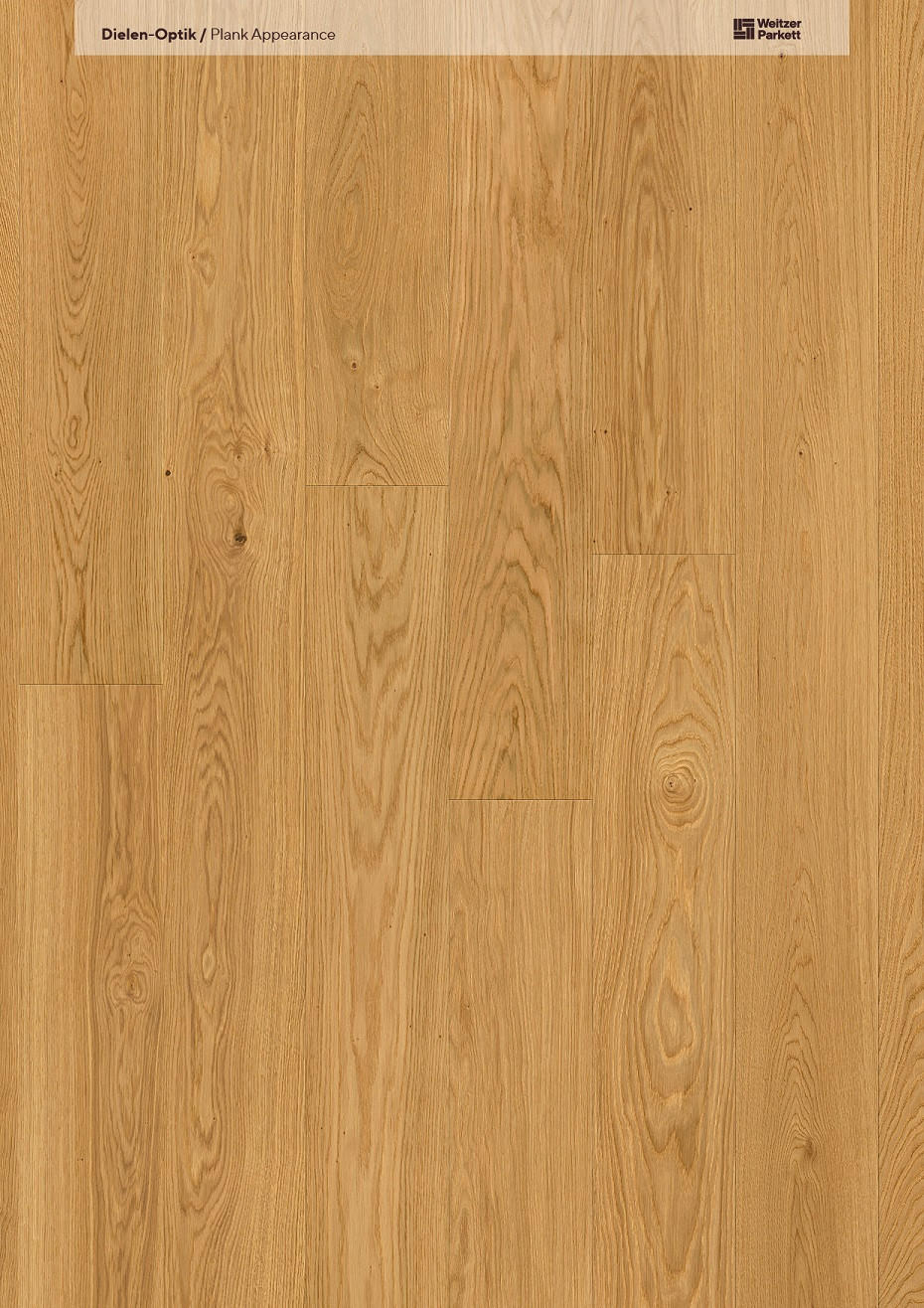 LANDHAUSDIELE, Eiche ruhig Pflegefrei- Diele  per  m² - Eichefarben, Design, Holz (224,5/19,3/1,3cm) - Weitzer Parkett