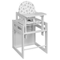 KOMBIHOCHSTUHL  - Weiß, Basics, Holz - My Baby Lou