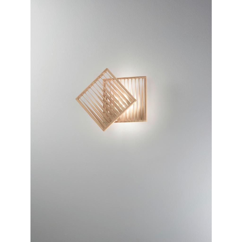 Thumbnail - Fabas Luce Led-Wandleuchte Loft, Weiß, Holz, Metall, Esche, F, 39x8x43 cm, DIN EN ISO 9001, Lampen & Leuchten, Innenbele...