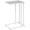 BEISTELLTISCH 40/30/60 cm Grau, Weiß rechteckig  - Weiß/Grau, Design, Holzwerkstoff/Metall (40/30/60cm) - home24