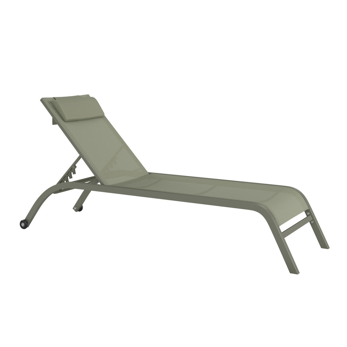 SONNENLIEGE 198/34/87/62 cm  - Grün, MODERN, Textil/Metall (198/34/87/62cm) - Ambia Garden