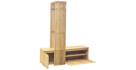 GARDEROBE in 157/195/51 cm - Eichefarben, Natur, Glas/Holz (157/195/51cm) - Linea Natura