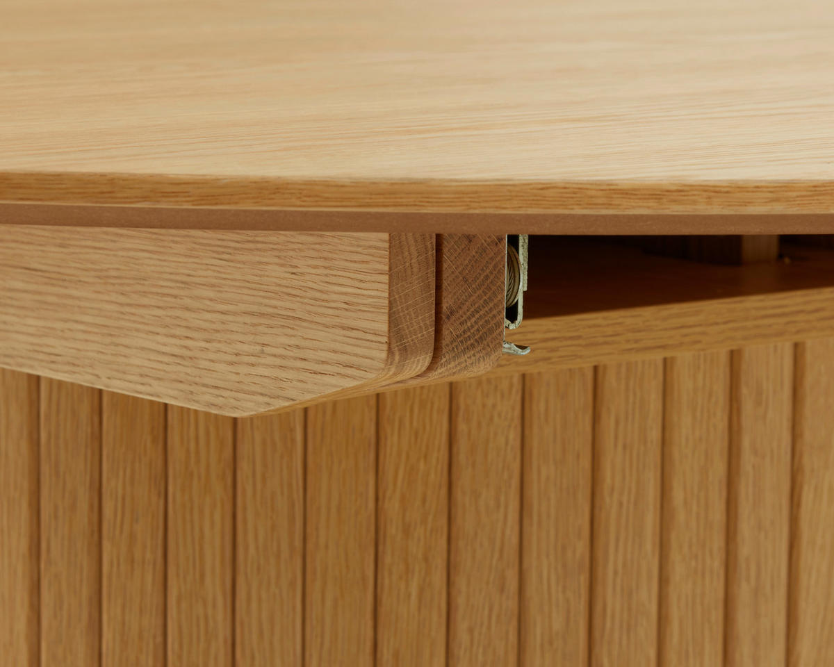 ESSTISCH Eichefarben rund  ausziehbar  - Eichefarben, Trend, Holzwerkstoff (120-167/120/75cm) - home24