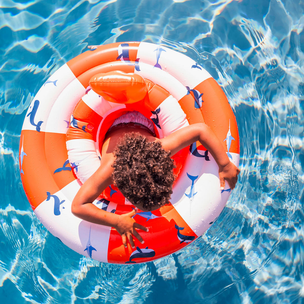 SCHWIMMRING Rot, Weiß  - Rot/Weiß, Basics, Kunststoff (69cm)