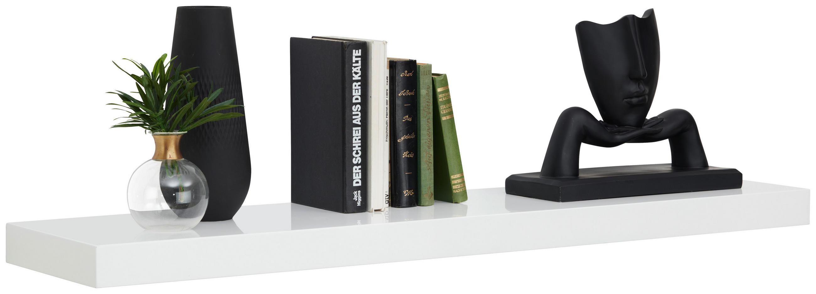 WANDBOARD Weiß Hochglanz  - Weiß Hochglanz, Basics, Holzwerkstoff (110/5/25cm) - Xora