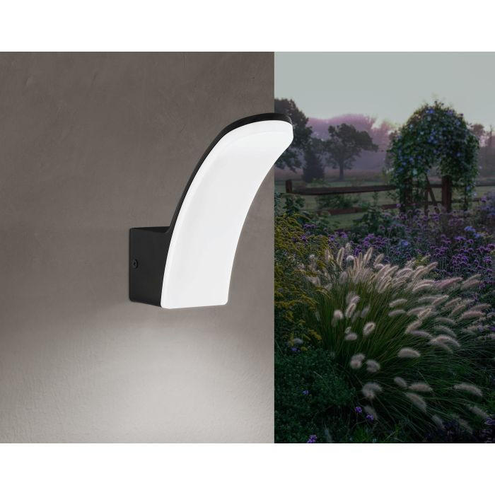 APLICĂ DE EXTERIOR - alb/negru, Basics, plastic/metal (7/19/18cm)