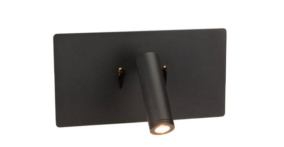 LED-WANDLEUCHTE LANCASTER - Schwarz, Basics, Metall (23/9-16/12cm) - Novel